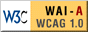Level A conformance icon, This page conforms to W3C's Web Content
Accessibility Guidelines 1.0, available at http://www.w3.org/TR/1999/WAI-WEBCONTENT-19990505, level A.